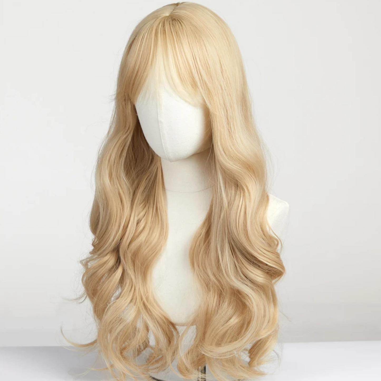 Blonde Wavy Pruik