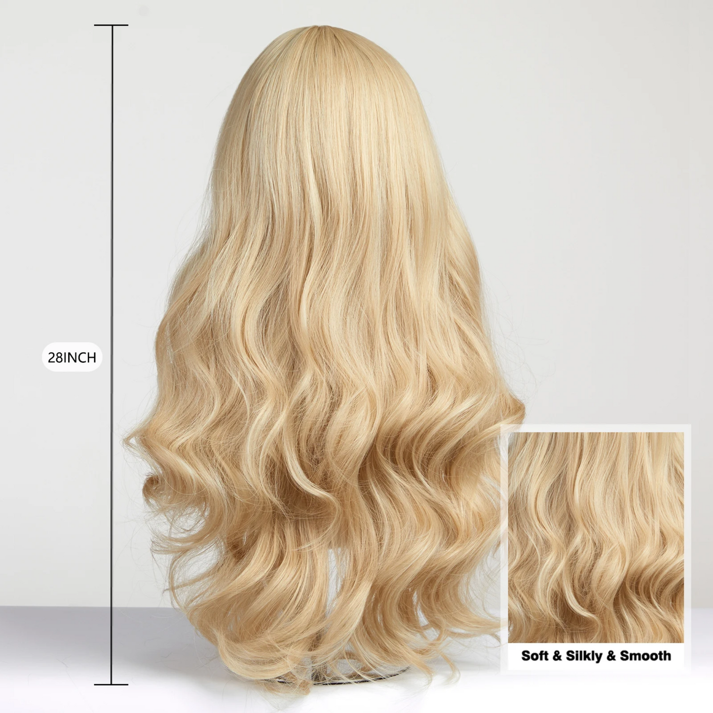 Blonde Wavy Pruik