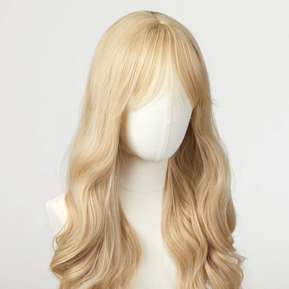 Blonde Wavy Pruik