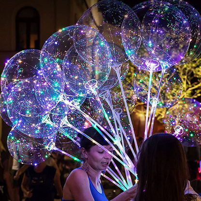 10x Magische Lichtgevende Ballonnen met stokken