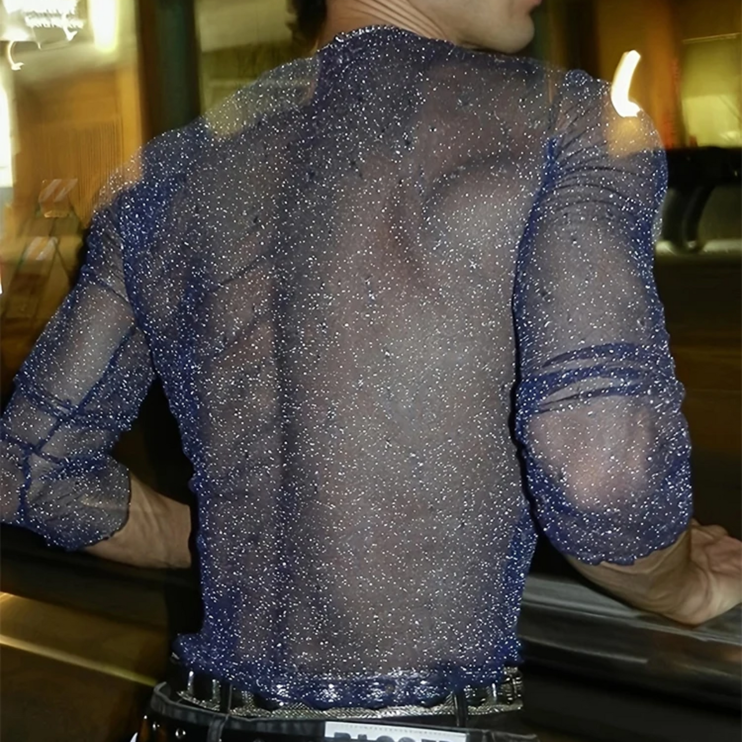 Mesh Glitter Top