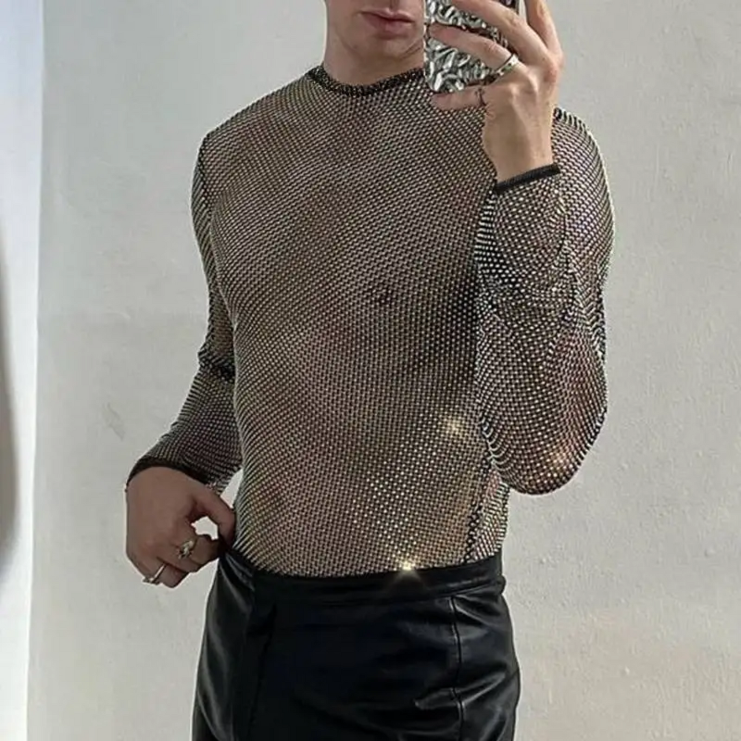 See Through Top Silverlook