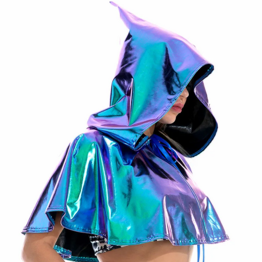 Hoodie Cape Metallic