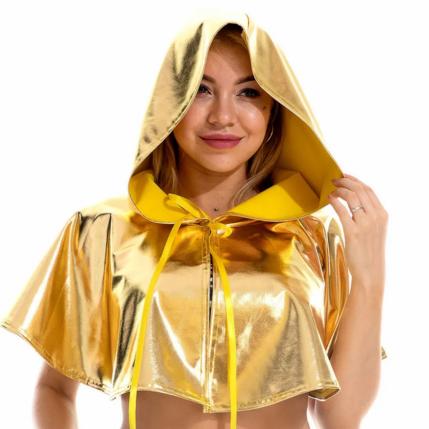 Hoodie Cape Metallic