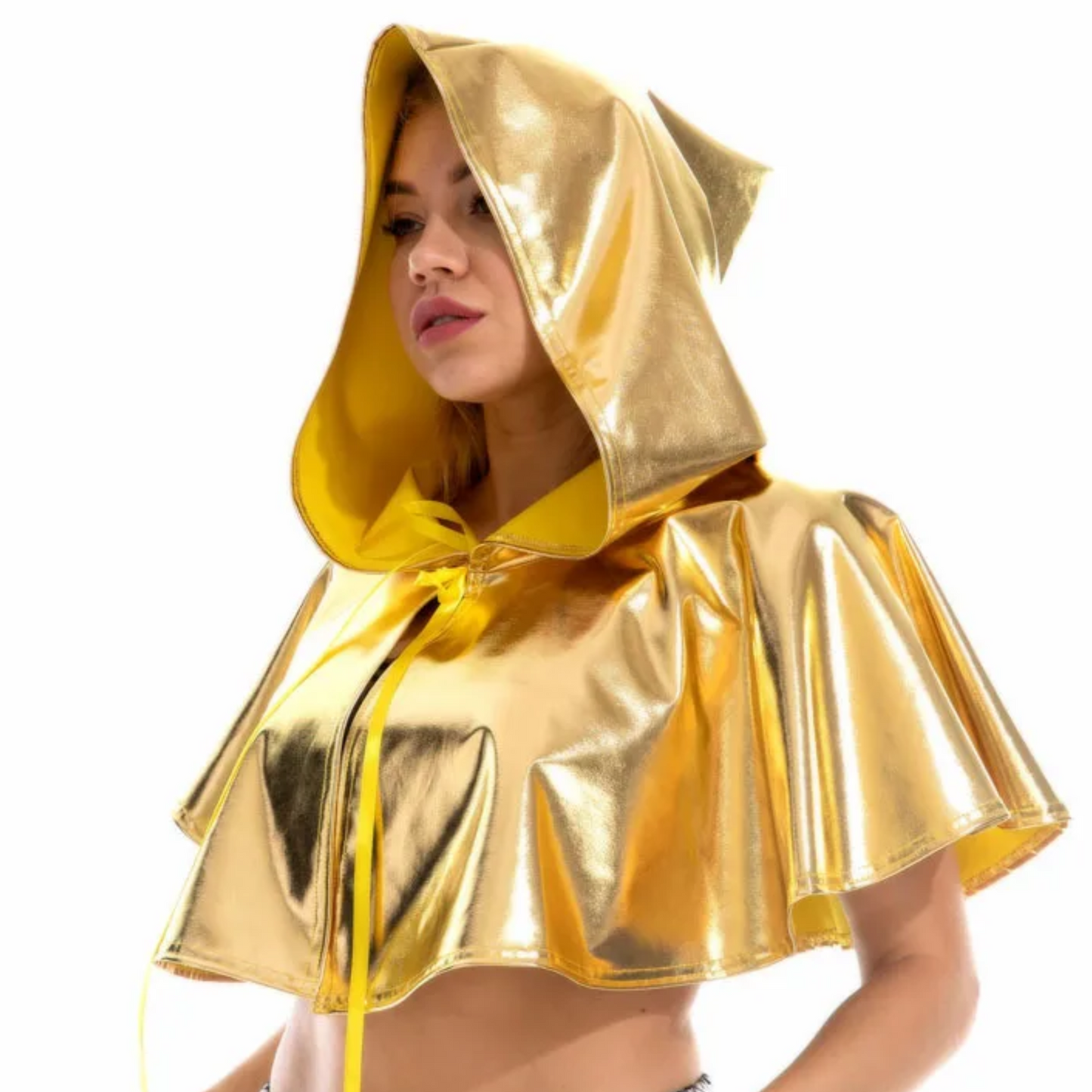 Hoodie Cape Metallic